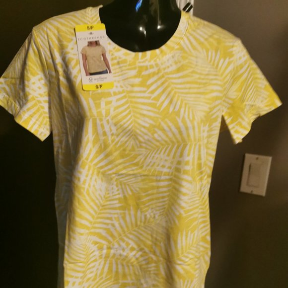 Ecothreads Women's Organic Cotton T-Shirt (Yellow) - Picture 2 of 6